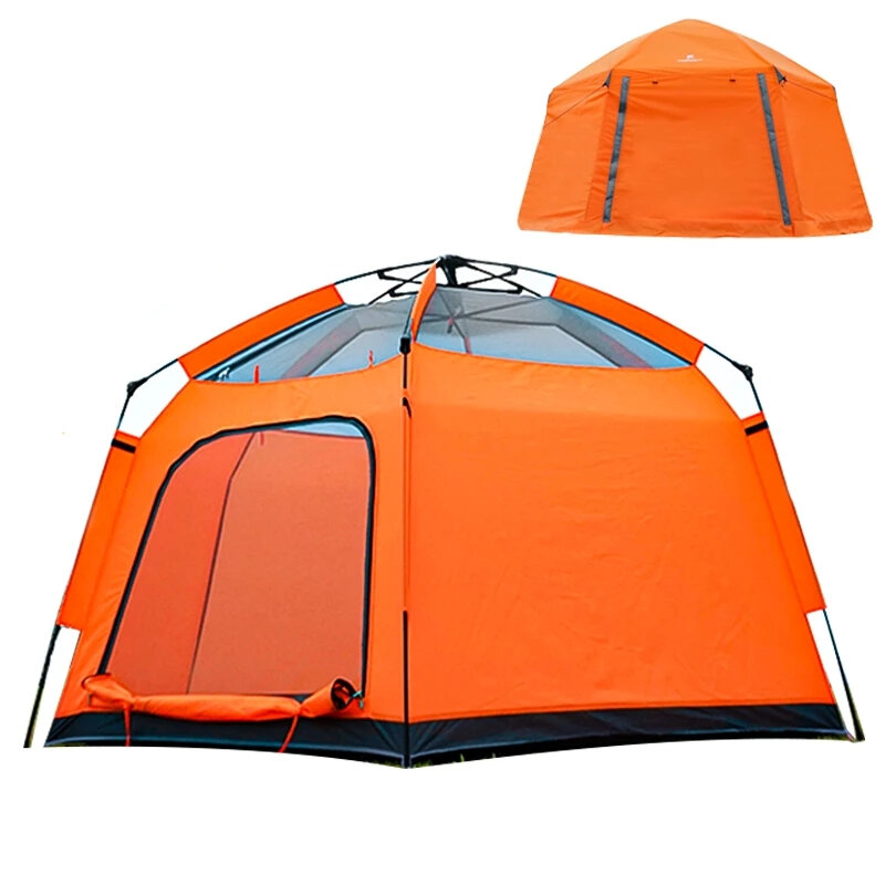 自動キャンプ用大人テント アンチ蚊キャンピングテント プレイハウス アウトドアキャンピングテント シェードカーテン付き