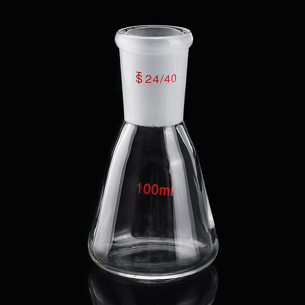 100mL 2440 Clear Glass Erlenmeyer Flask Conical Flask Bottle Laboratory Glassware Chemistry