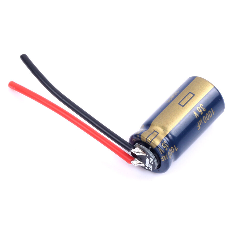 1PC URUAV 35V560uF/35V1000uF/50V1000uF 4-6S Capacitor 20 AWG Silicone Wire for RC Drone FPV Racing
