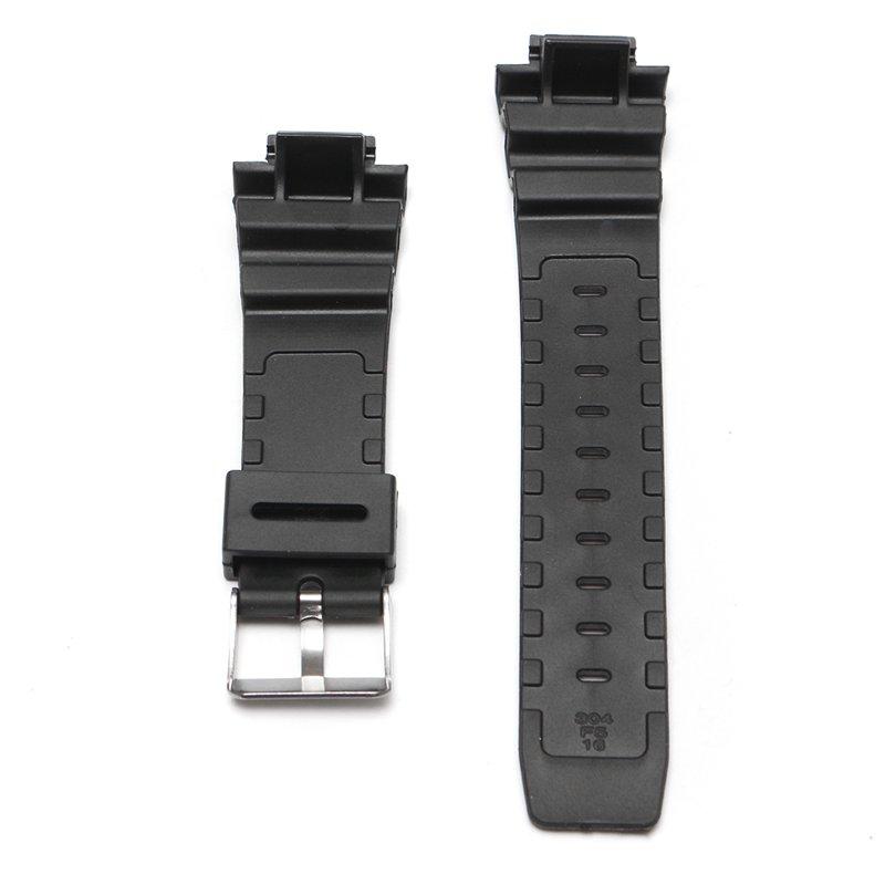 Replacement 25mm Black Silicone Rubber Watch Strap Band + Tool For CASIO G Shock