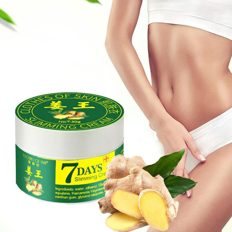 

30ml Ginger Body Cream 7 Days Slimming Cream Leg Body Waist Effective Anti Cellulite Fat Burning For Women And Men