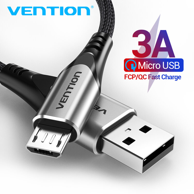 VENTION Micro USB-datakabel 3A Snel opladen voor ASUS ZenFone Max Pro (M1) ZB602KL