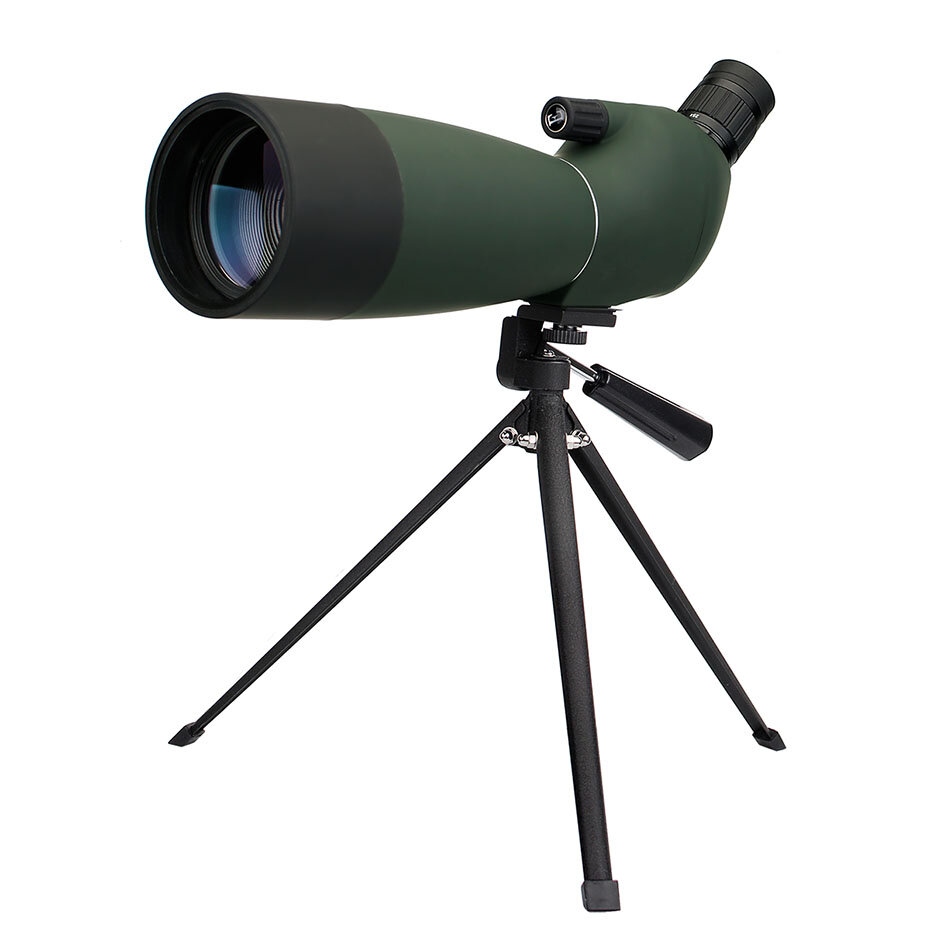 Telescópio de zoom SVBONY SV28 25-75x70mm, monocular de caça impermeável com prisma BK7, lente MC antifog e tripé.