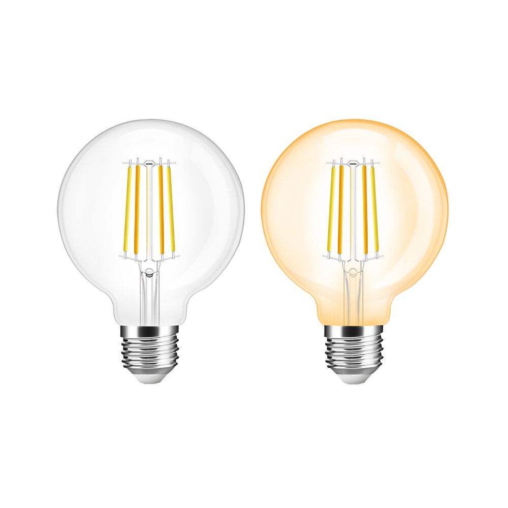 

GLEDOPTO GL-B-004P E27 7W 220V-240V ZB 3.0 LED Old-fashioned Bulb G95 LED A60 Dimmable Decorative Filament Lamp Works wi