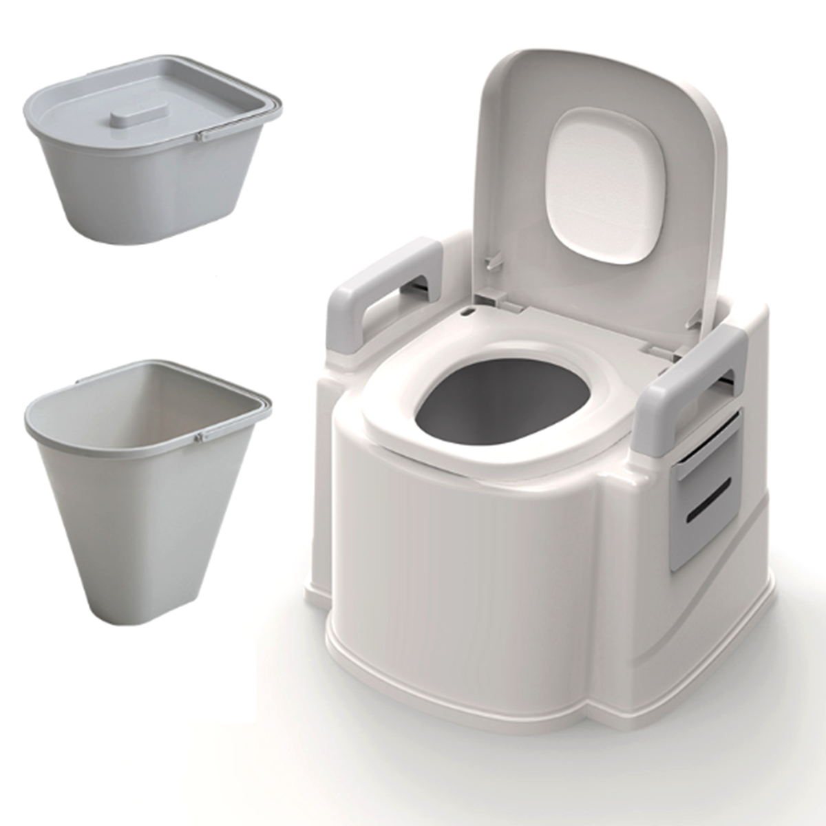 Draagbaar Reistoilet Compact Potje Emmerstoelen Afvaltank Lichtgewicht Outdoor Indoor Toilet voor Ca