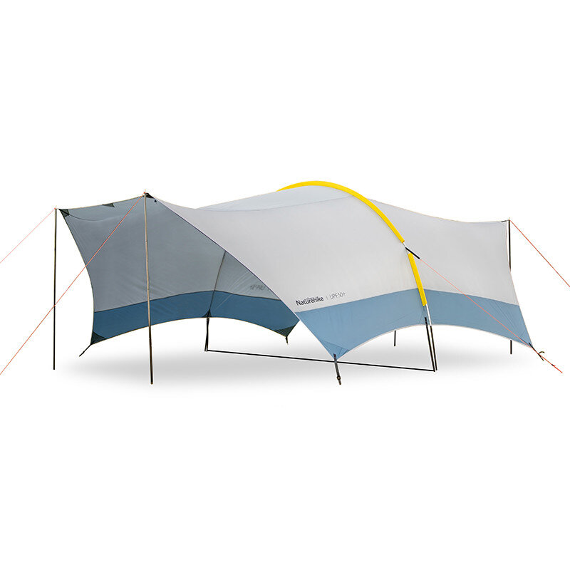 A Naturehike kempingtető ponyva szettje 150D Oxford anyagból készült, összecsukható, vízálló, szélálló, UV-álló, családi sátor, függönyök, napellenző, kültéri utazások.