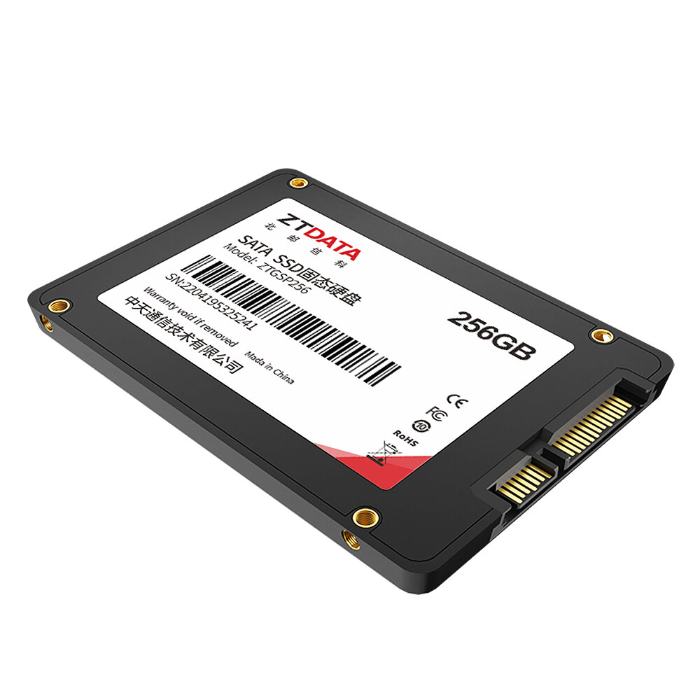 ZTDATA SSD 512GB/256GB/128GB 2,5 inch SATA3.0 Solid State-schijven voor pc-laptop