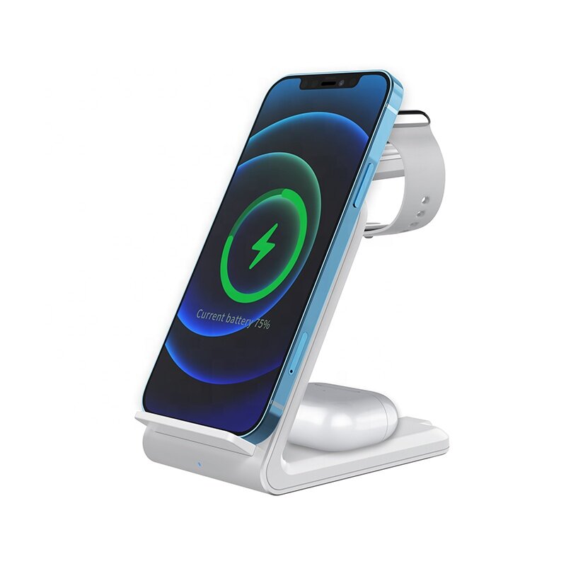 

Bakeey 15W/10W/7.5W 3 In 1 Wireless Charger Fast Charging Station Stand For iPhone 13 Pro Max For iPhone 12 Mini 12 Pro