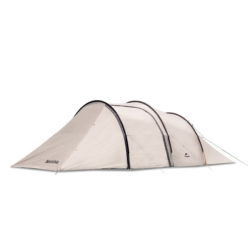 Naturehike NH20ZP015 para 4-6 pessoas Tenda de acampamento em túnel 150D Protetor solar à prova de chuva Amplo salão frontal com tela ampla