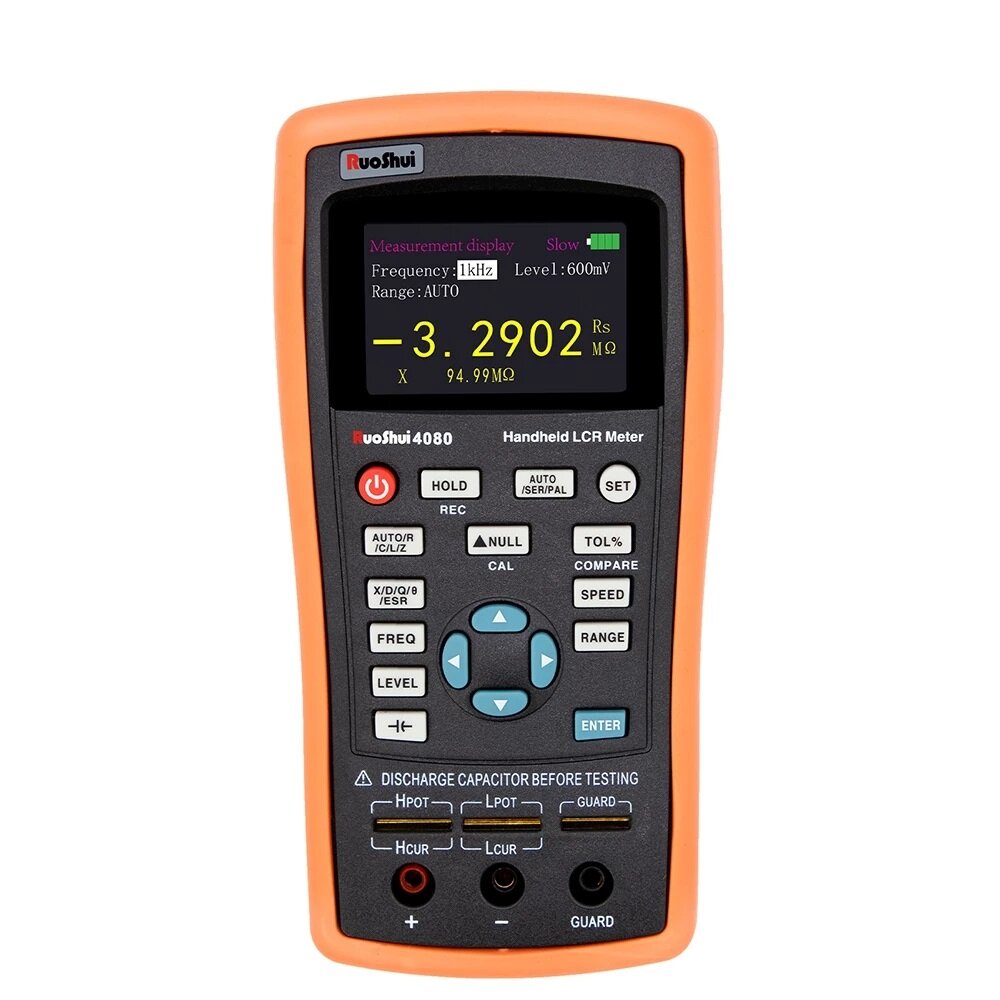 RUOSHUI Handheld LCR Bridge Meter Digitale Capaciteit Multimeter Inductantie Weerstand Tester ESR Ka