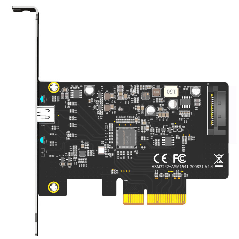 MAIWO PCIe naar Type-C USB3.2 Adapterkaart tot 20 Gbps GEN 2X2 Geen stuurprogramma nodig MAIWO KC008