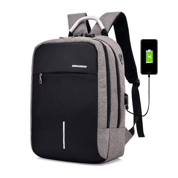 travel laptop backpack with combination lock & usb charging at Banggood ...