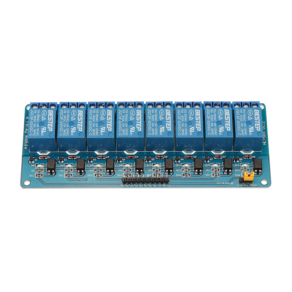 8-kanaals 3,3 V relaismodule optocoupler stuurrelaisbesturingskaart Laag niveau BESTEP voor Arduino 