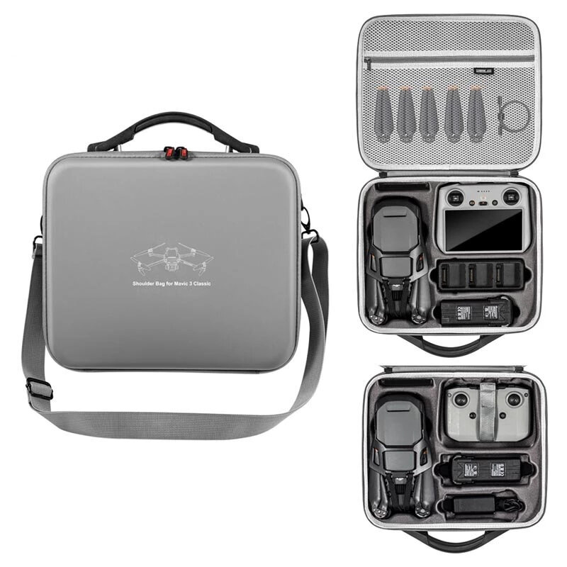 STARTRC Portable Waterproof Storage Shoulder Bag Handbag Carrying Box Case for DJI Mavic 3 Classic RC RC-N1 Controller D