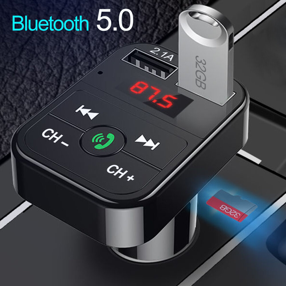 

Bakeey Авто Bluetooth 5.0 Dual USB Авто Зарядное устройство FM-передатчик Беспроводная громкая связь Аудио Приемник Авто