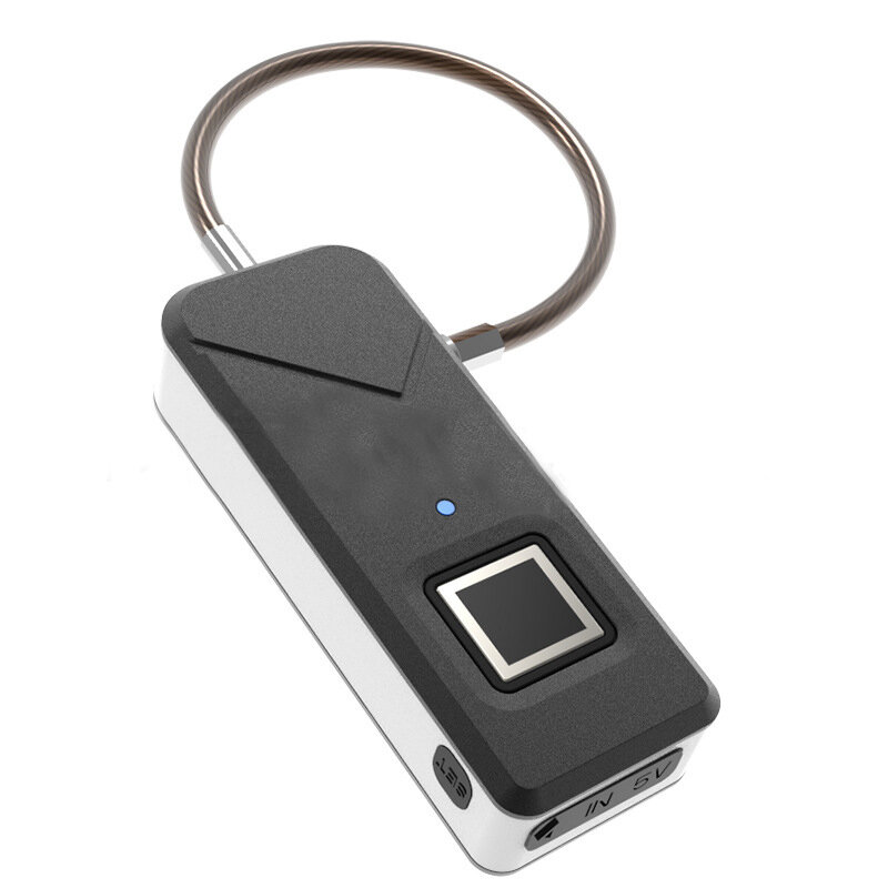 IPRee® 3.7V Akıllı Hırsızlık Önleyici USB Parmak İzi Kilidi IP65 Su Geçirmez Seyahat Bavul Bagaj Güvenlik Kilitli