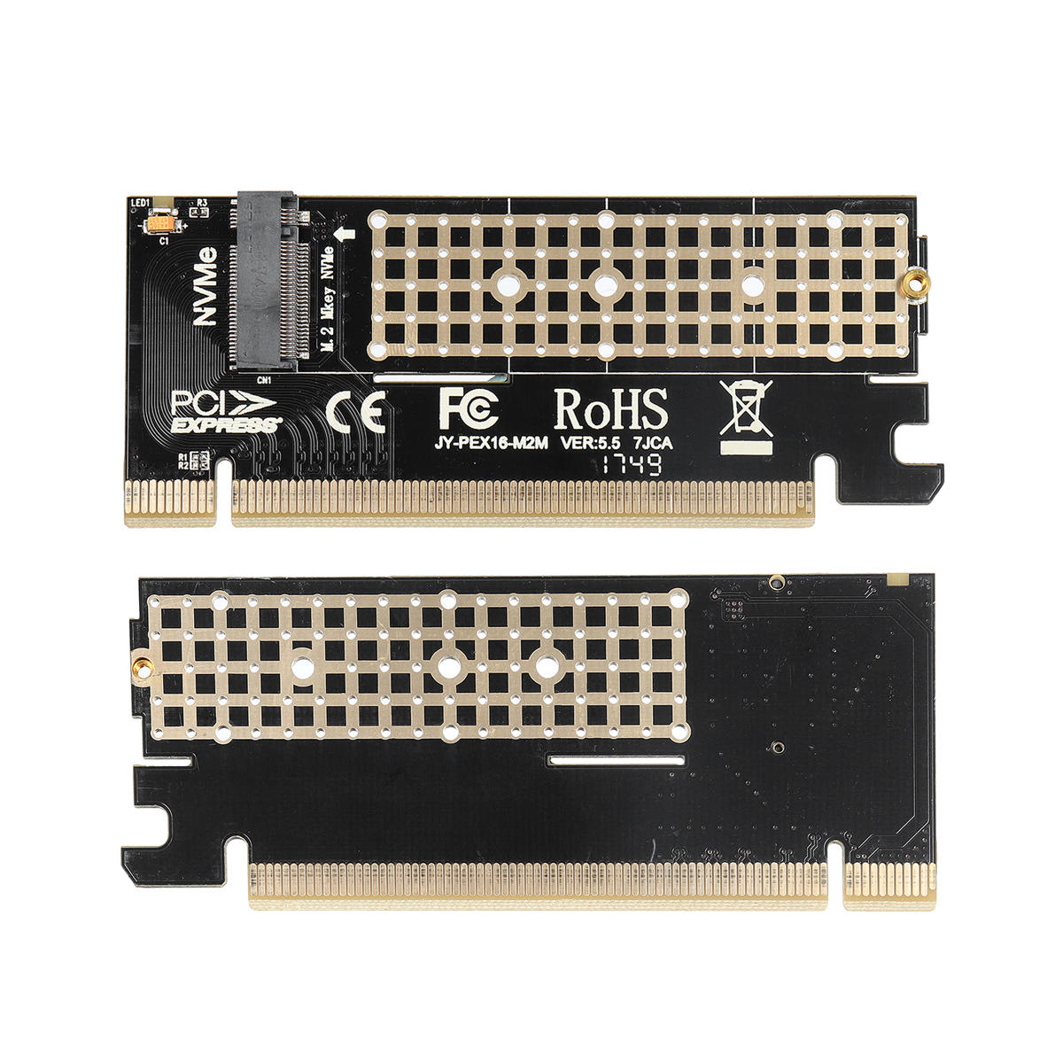 M.2 NVMe SSD NGFFからPCI-E 3.0 X16 / X4アダプタMキーインターフェイス拡張カード