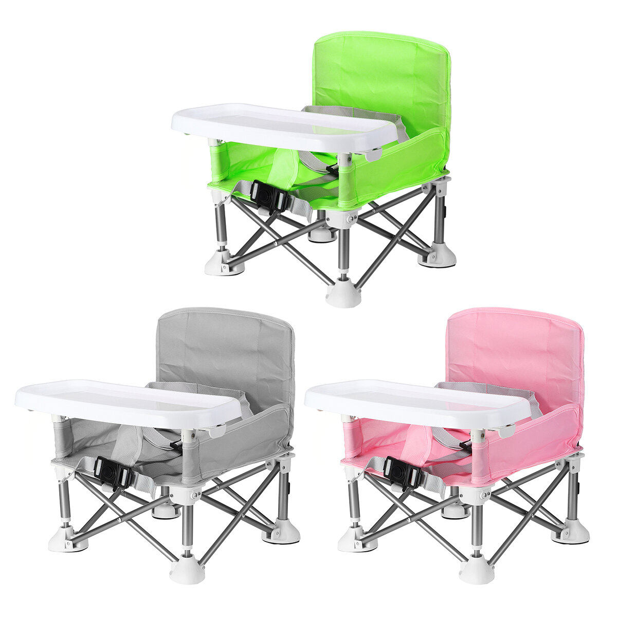 

Baby's Foldable Eating Table Multi-function Aluminium Alloy Portable Dining Seats for Outdoor Outings Home Supplies