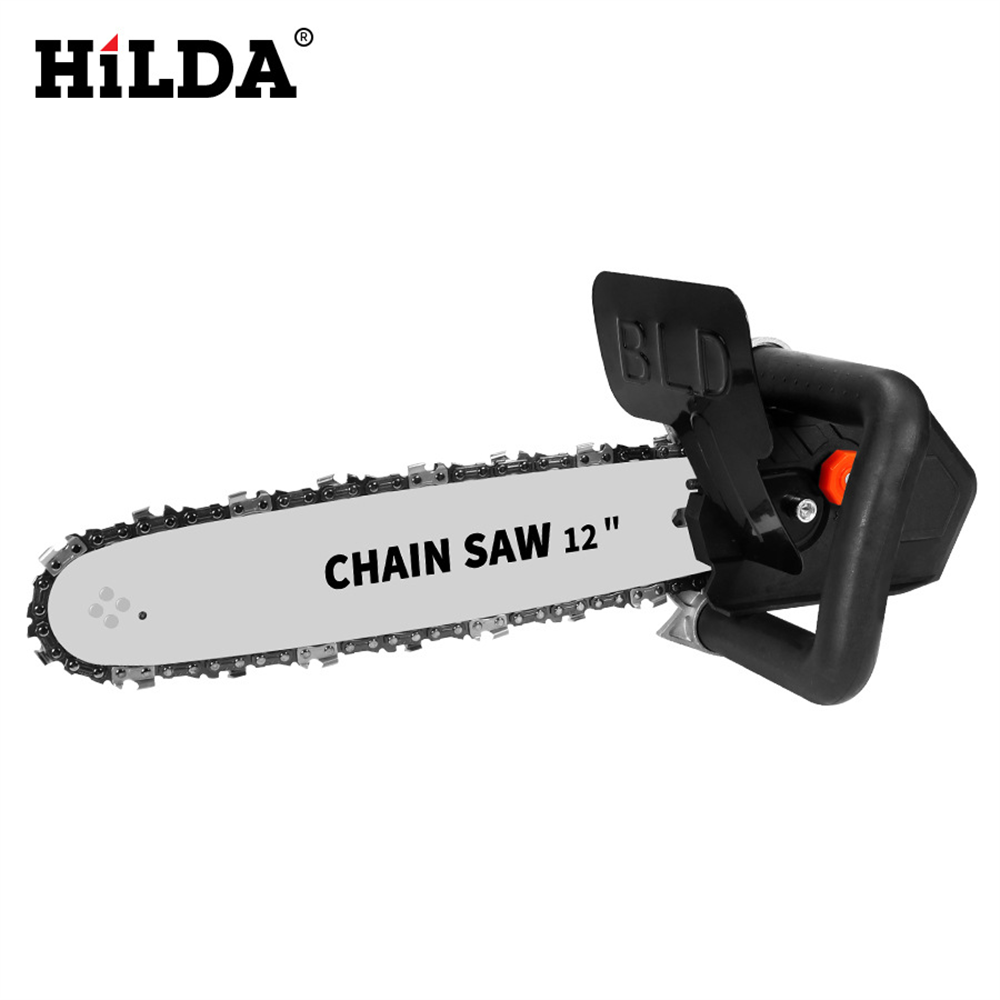 

HLIDA Multi-Compatible Electric Chain Saw Converter DIY Kit Adjustable Hardened Saw Chain High Speed 11000rpm with Auto-