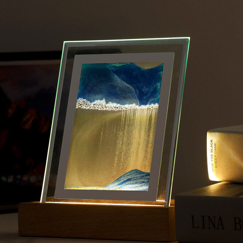 

Креативная картина из песка Night Light LED Маленький столик Лампа Украшения Домашнее украшение Подарок на день рождения