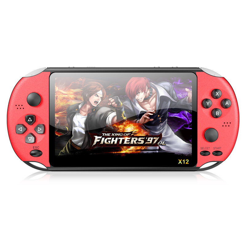 Powkiddy X12 Pro Handheld Game Console 8GB 2000+ Games 5.1 inch HD Color LCD Screen Video Retro Portable Game Player TV