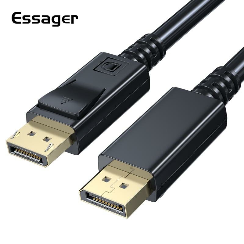 

Essager 8K 4K 60Hz Projector DP To DisplayPort Male Cable HDR Display Port Adapter Cable 1/1.5/2/3 M For Laptop PC TV