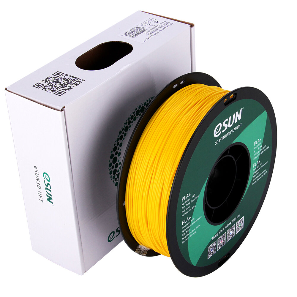 eSUN® PLA + Filament 1KG 1,75 mm vakuumförslutet paket Dimensionsnoggrannhet +/- 0,03 mm för 3D-utskrift