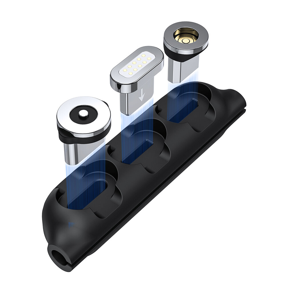 TOPK Connector Storage Magnetische kabel Plug Portable Storage Case voor Micro USB Type C
