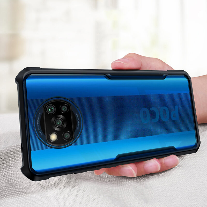 

Bakeeyfor POCO X3 PRO /POCO X3 NFC Case with Bumpers Shockproof Anti-Fingerprint Transparent Acrylic Protective Case