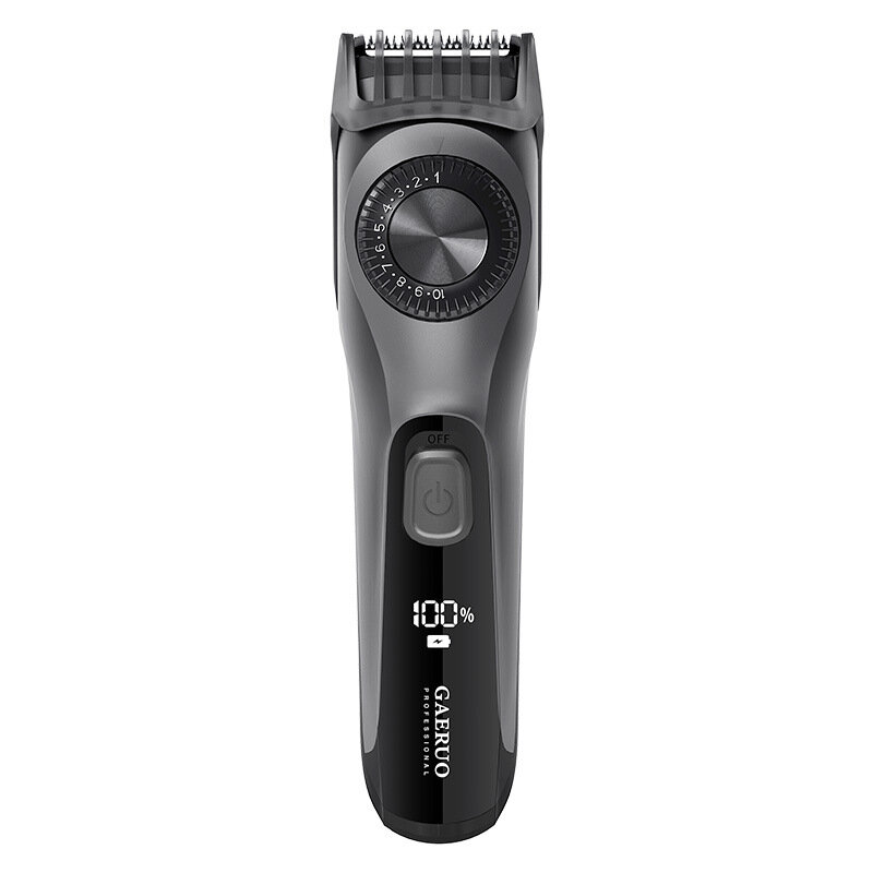 GAERUO RFC-1809 Adjustable Electric Hair Clipper USB Rechargeable Waterproof Beard Trimmer All in 1 Mens HD Digital Bear