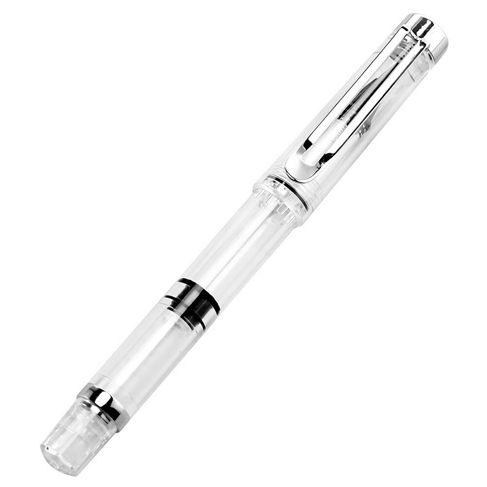 

Soft Brush Pen Art Writing Ink Pen plastic Transparent White Refillable Ink Fountain Pens Stationery School Student Supp