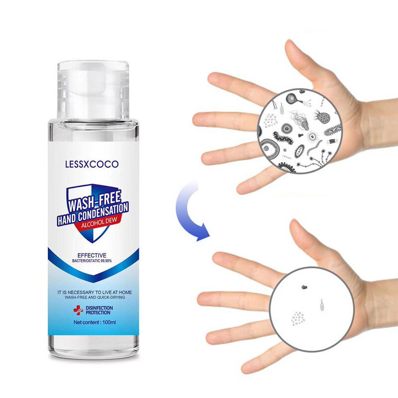100 ml Einweg-Händedesinfektionsmittel 75% Alkohol Handgel Antibakterielle Handseife Persönliche Reinigung