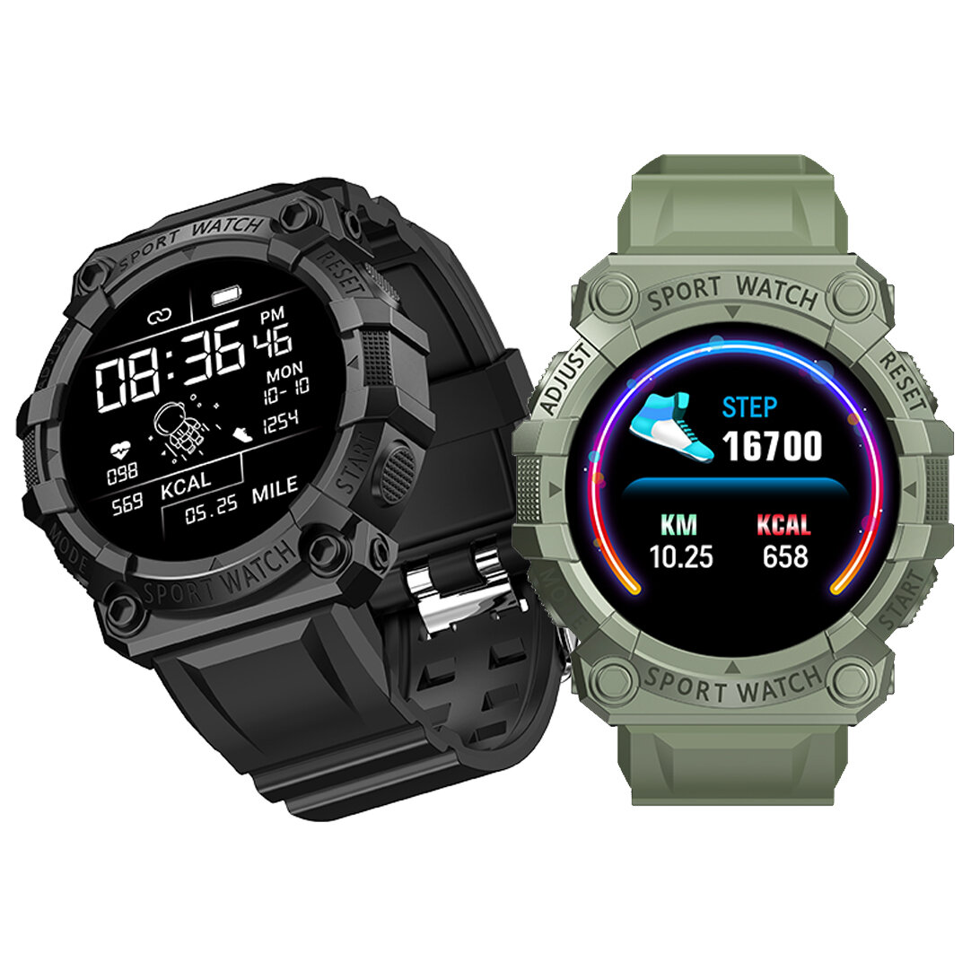 [Multilingual Menu Display] Bakeey Y56 1.44 inch LCD Touch Screen Heart Rate Monitor Music Control BT5.0 Smart Watch