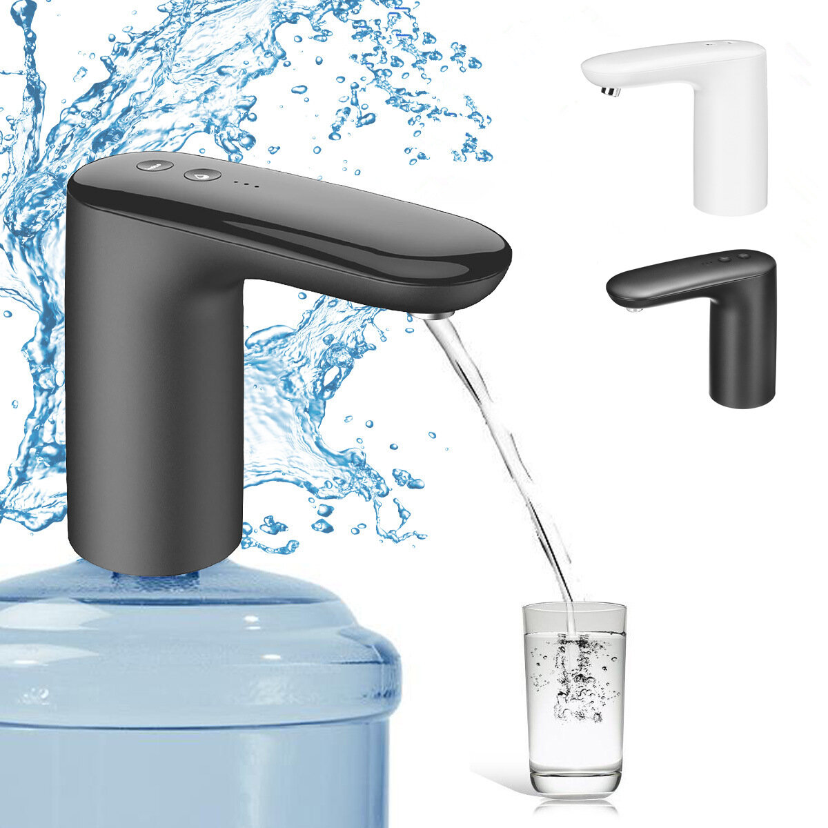 Автоматический электрический насос для воды Smart Water Pump для кемпинга, пикника, галлонов, бутылок для питья, переключатель водоочистки.