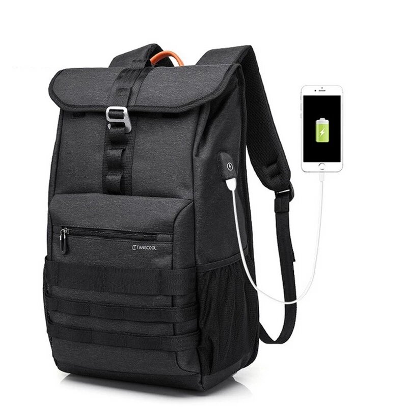 Рюкзак TANGCOOL 28 л для мужчин, водонепроницаемый, с отделением для бизнес-ноутбука 15,6 дюймов, высокой вместимости, подходит для спорта и путешествий на природу.