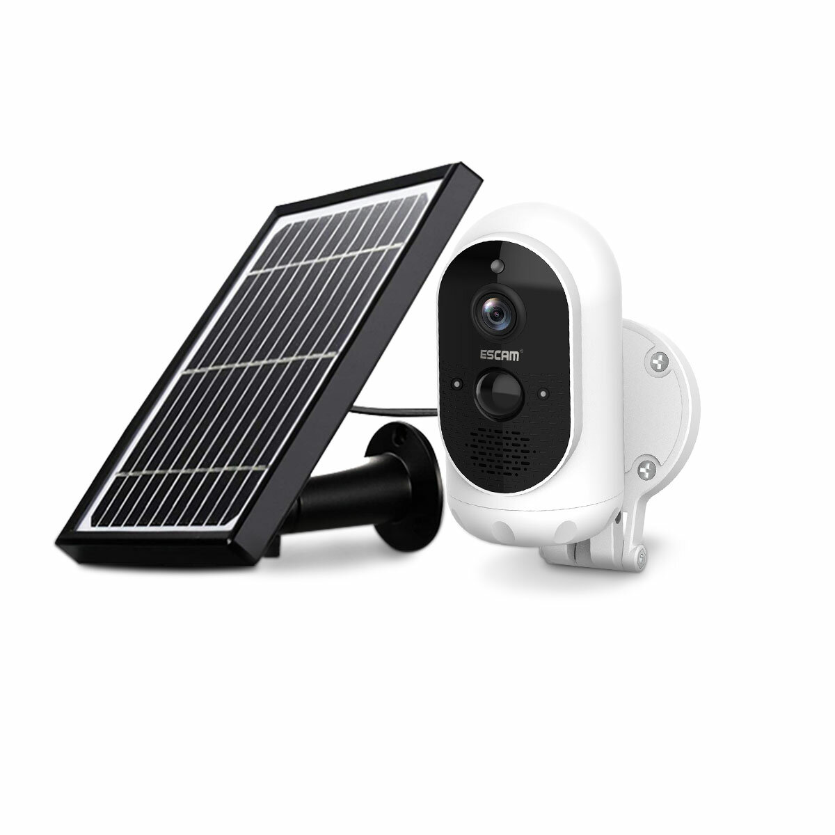 Bezprzewodowa kamera z panelem solarnym ESCAM G12 1080P z EU za $53.99 / ~260zł
