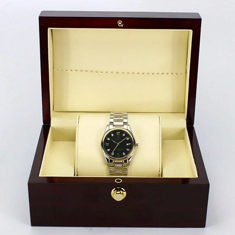 Luxury wooden watch box storage container