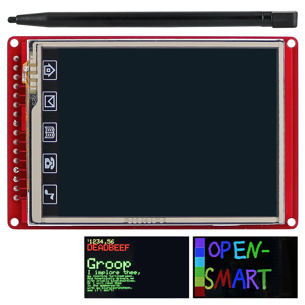 3pcs 2.8 Inch TFT LCD Shield Touch Screen Module with Touch Pen for UNO R3/Nano/Mega2560 OPEN-SMART for Arduino - produc