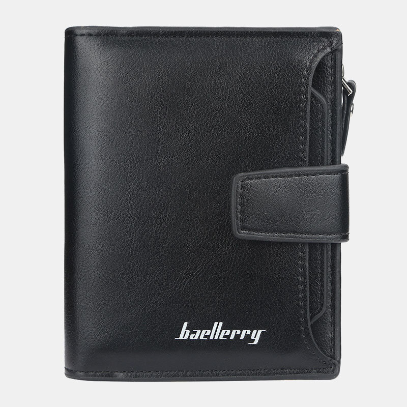 Baellerry Men Faux Leather Short Wallet Card Holder Coin Bag
