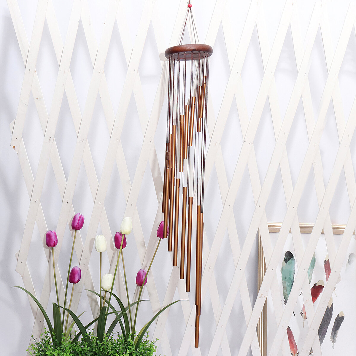Grote Windgong Huis Tuin Opknoping Decoraties 18 Metalen Buizen Windbell Verjaardagscadeau Geschenk