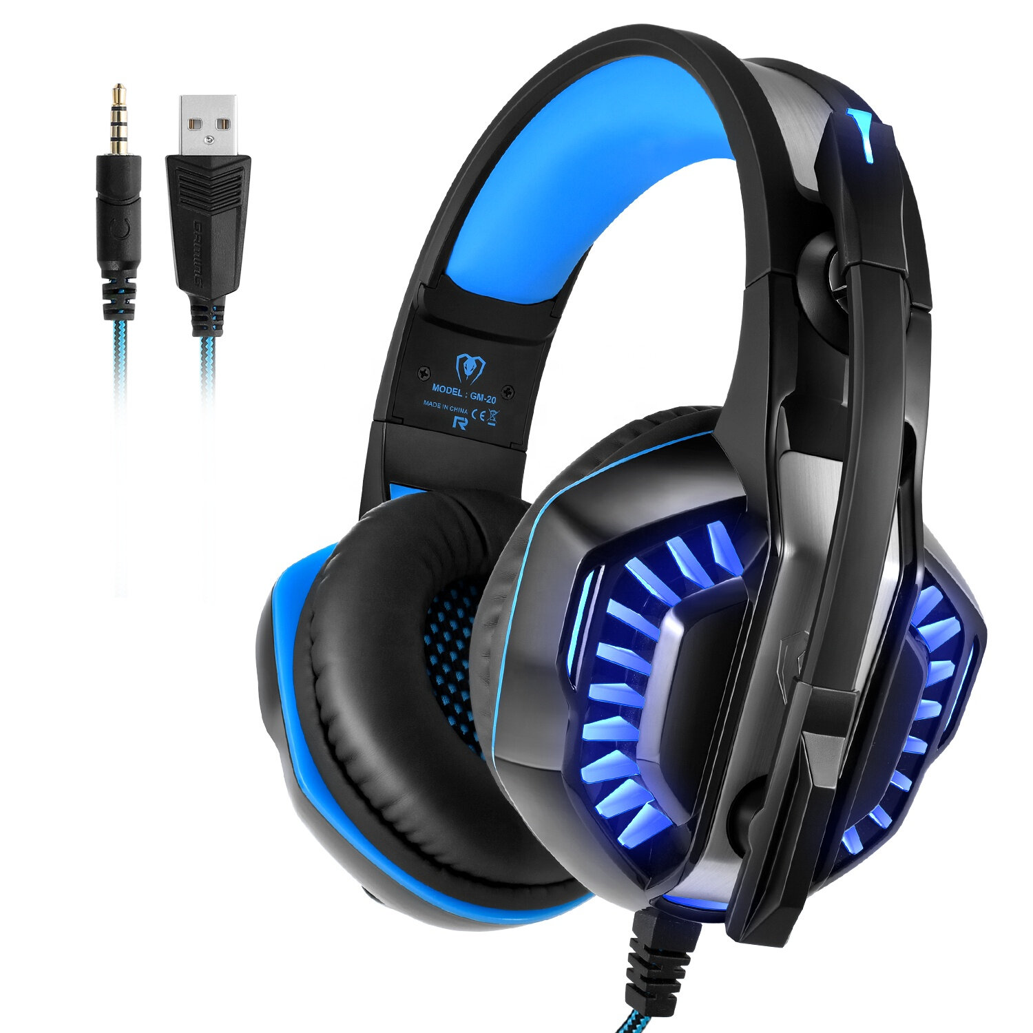 

Beexcellent GM20 Wired Gaming Headset Stereo Surround Sound 50MM Drivers Gaming Headset Headphone with Mic