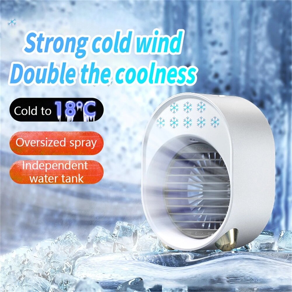 Bakeey 300ml Portable Air Conditioner Mini USB Fan Air Cooler Humidifier Desktop Cooling Conditionin