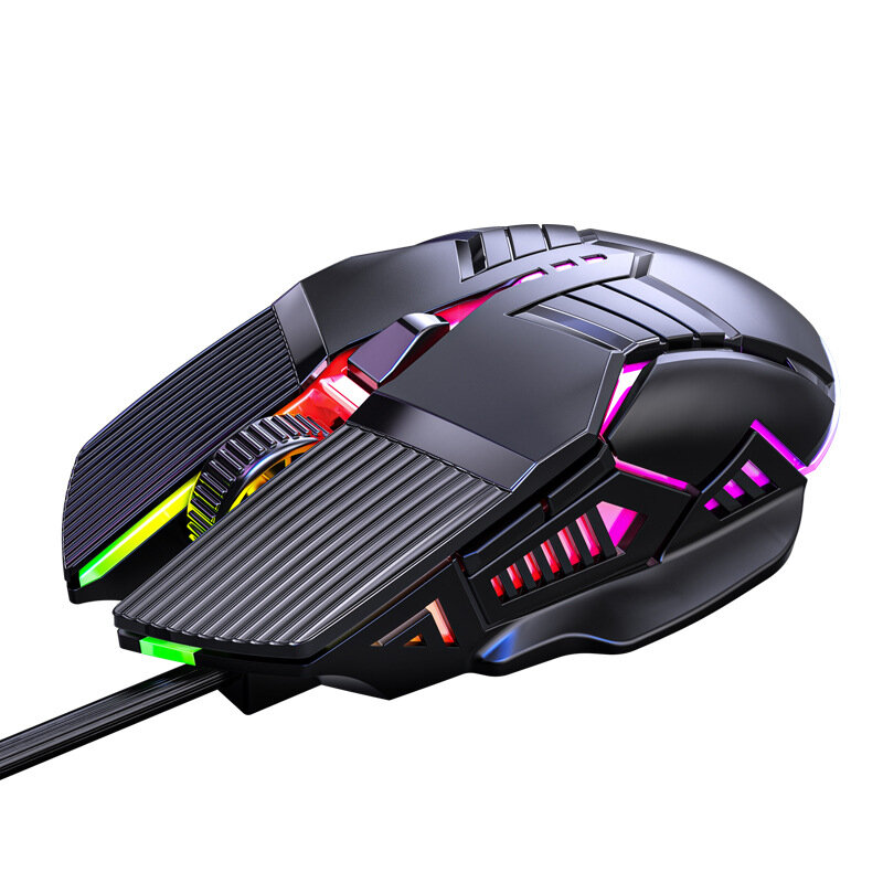 

S800 Wired Gaming Mouse USB Computer Mouse 3200DPI Ergonomic Gaming RGB Mause 6 Button LED Silent Mice for PC Laptop Gam