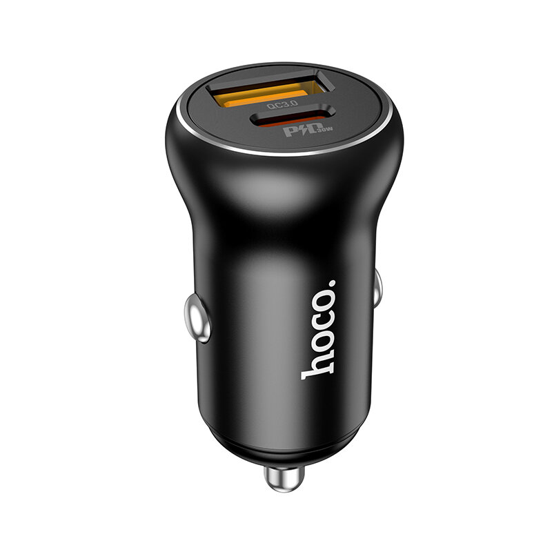 

НОСО NZ5 PD 30 Вт QC 3.0 Dual Port USB + Type-C Быстрая зарядка Авто Адаптер зарядного устройства для iPhone 11 12 13 14