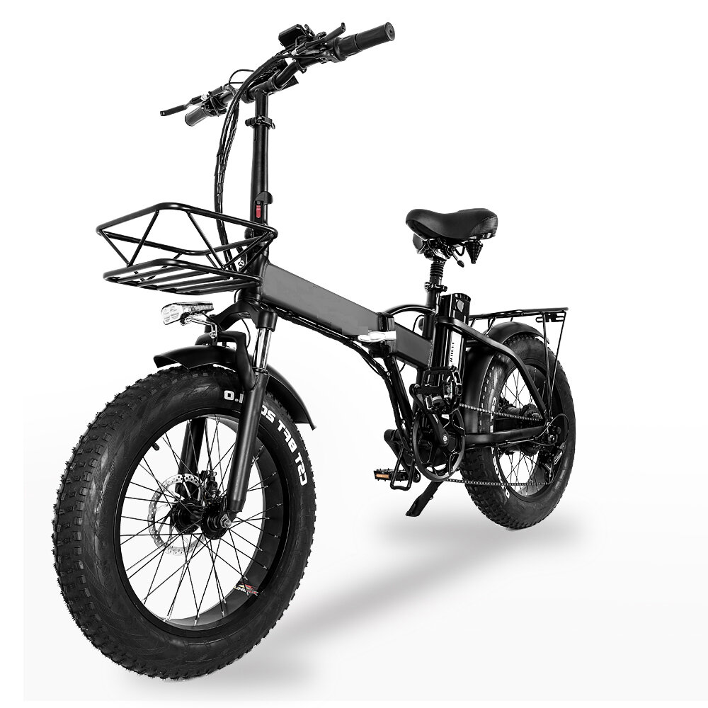 [EU Direct] B2 48V 15AH 750W 20in Folding Moped Electric Bicycle 100km Max Mileage 30-45km/h Speed Electric Bike