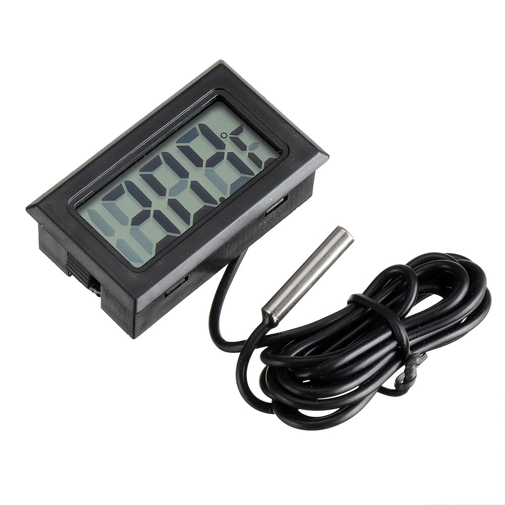 3PCS 2M Meter Thermometer Electronic Digital Display FY10 Embedded Thermometer Indoor and Outdoor Temperature Measuremen