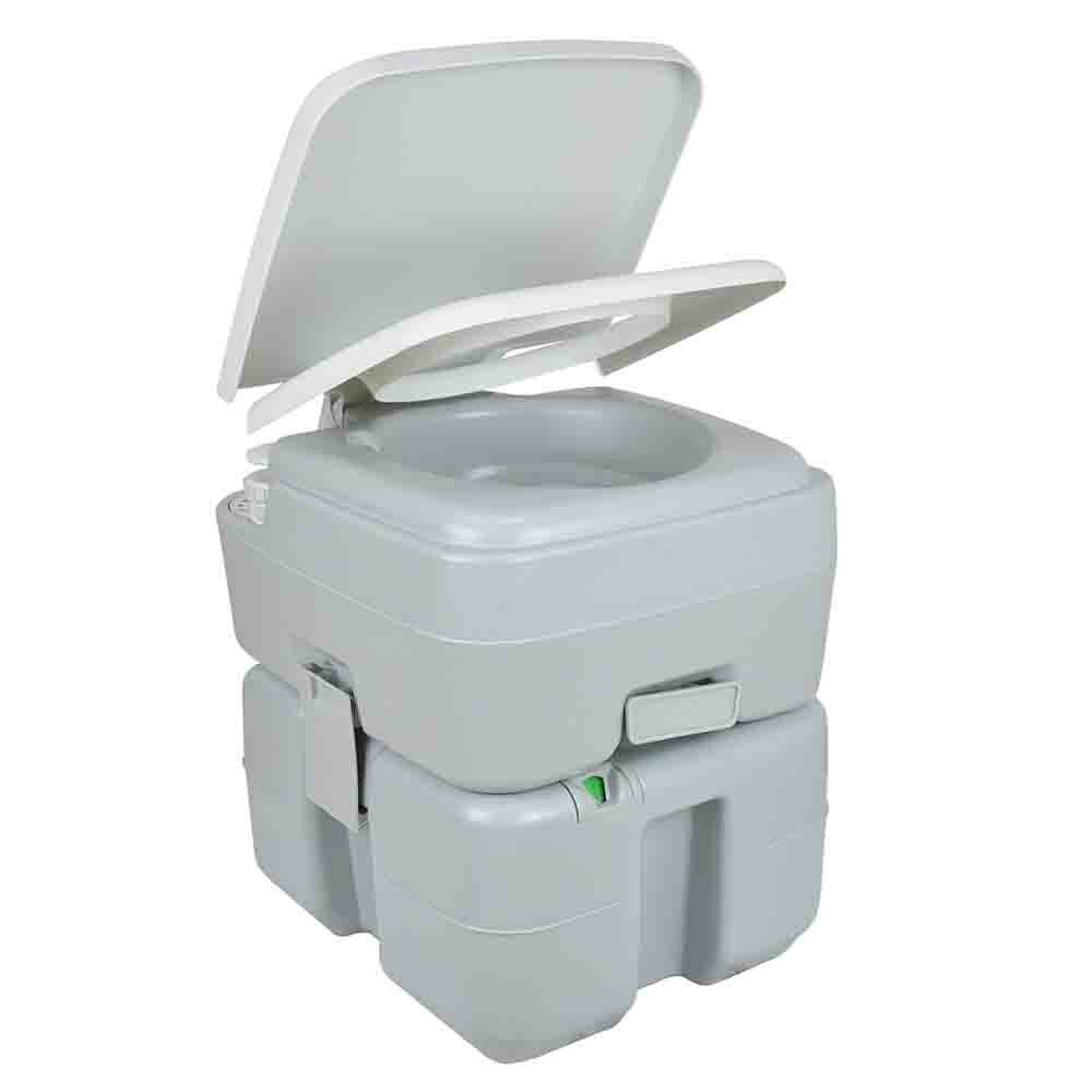 [UE Diretto] CALTER 20L toilette portatile per il campeggio all'aperto, Inodoro portatile con funzione di scarico, Inodoro mobile per escursioni in barca e trekking. Facile pulizia, C-CHEM-WC-20