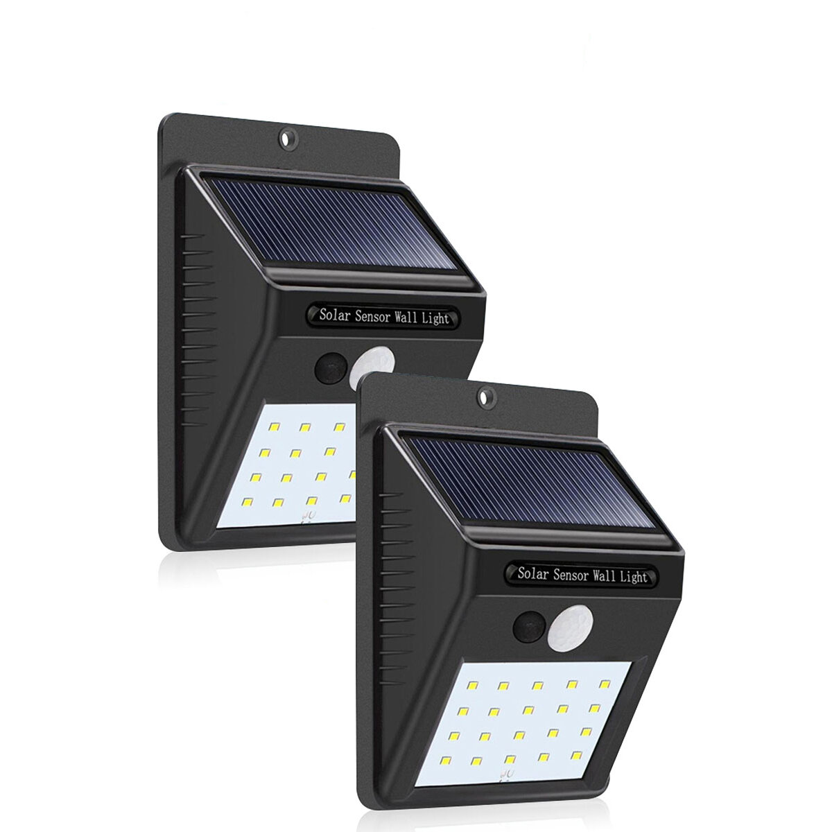 

2pcs Solar Power 20 LED PIR Motion Sensor Wall Light WaterproofOutdoor Path Yard Garden Security Lamp
