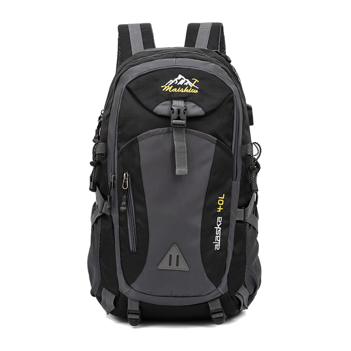 Backpack Outdoor Mountaineering Bag Laptop Bag Travel Shoulders Storage Bag with USB for 16inch Note