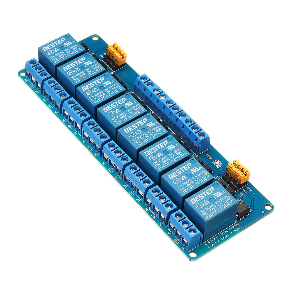 8 Channel 12V Relay Module High And Low Level Trigger BESTEP for Arduino - products that work with o